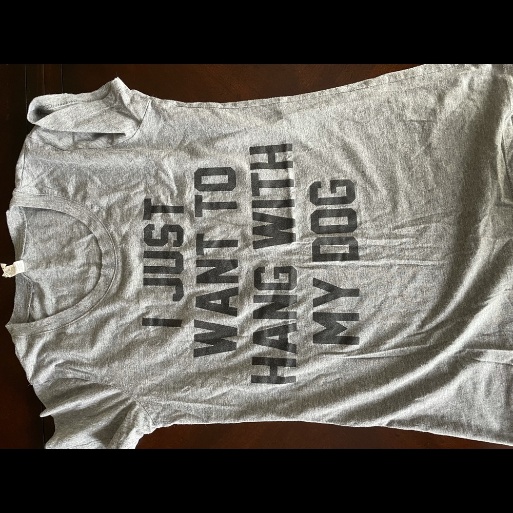 I just want to hang with my dog women's t shirt